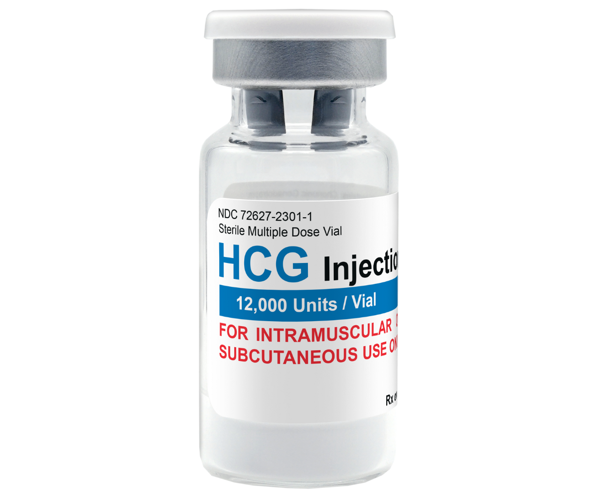 HCG 5,000iu individual kit w/ 10ml Bacteriostatic water